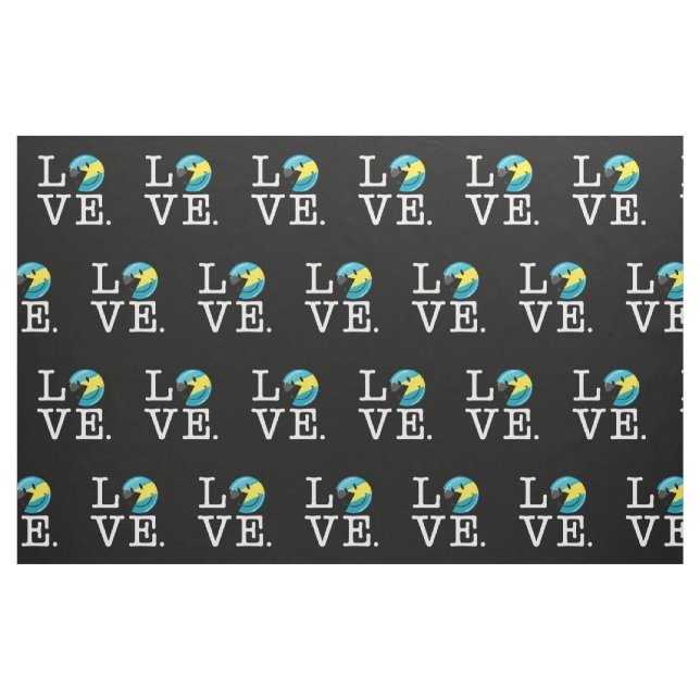 Liebe der Bahamas-Insel-Stolz Stoff (Fat Quarter (45,7 x 55,9 cm))