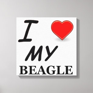 Liebe der Beagle Leinwanddruck