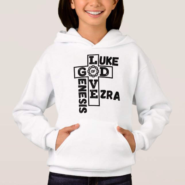 Liebe der biblischen Kreuzworträtsel Hoodie (Vorderseite)