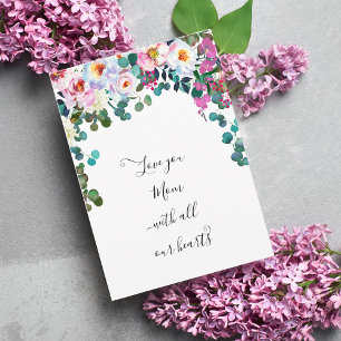 Liebe der Blumenmütter Karte