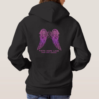 Liebe der Brustkrebserkrankung Hoffnung Wings Awar Hoodie