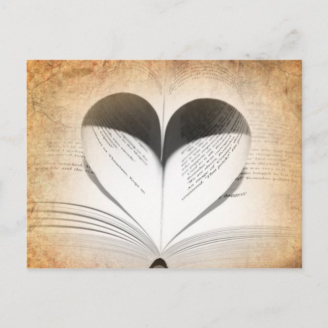 Liebe der Bücher Postkarte (Vorderseite)