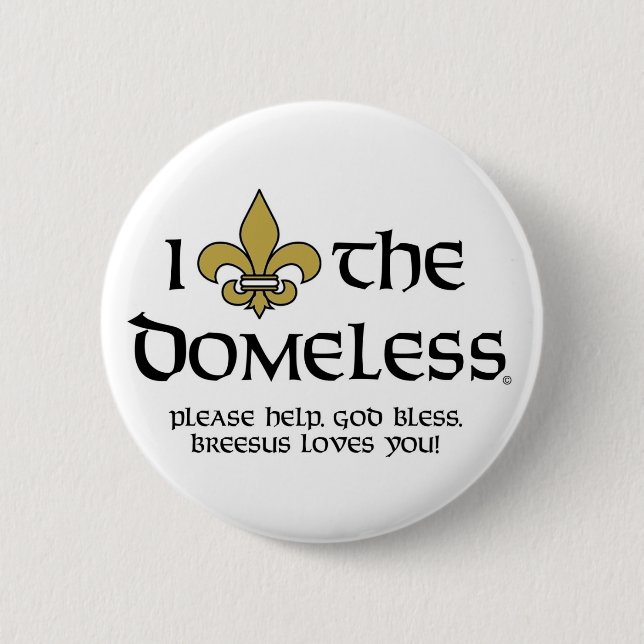 Liebe der domeless Knopf Button (Vorderseite)