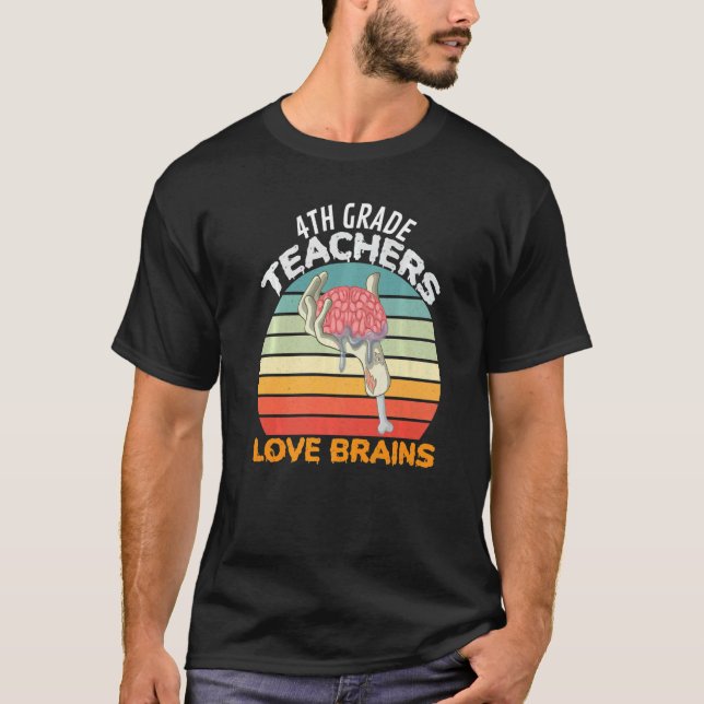 Liebe der Dozenten Brains Zombie Teacher Hall T-Shirt (Vorderseite)