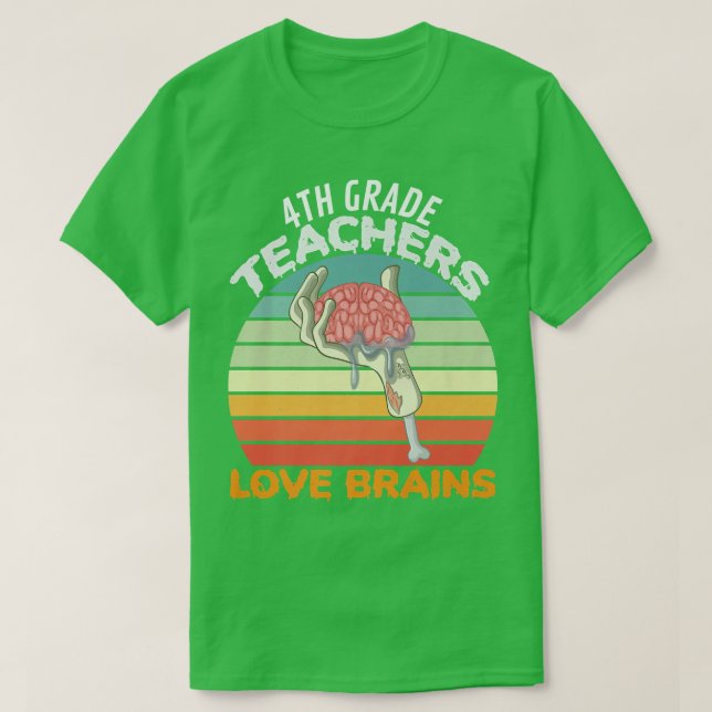 Liebe der Dozenten Brains Zombie Teacher Hall T-Shirt (Design vorne)