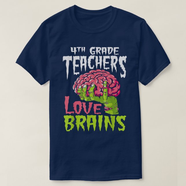 Liebe der Dozenten Brains Zombie Teacher Hall T-Shirt (Design vorne)