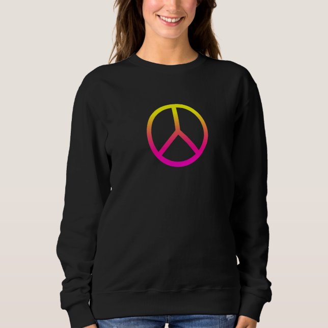 Liebe der Einheit des Friedens - Symbol des Friede Sweatshirt (Vorderseite)