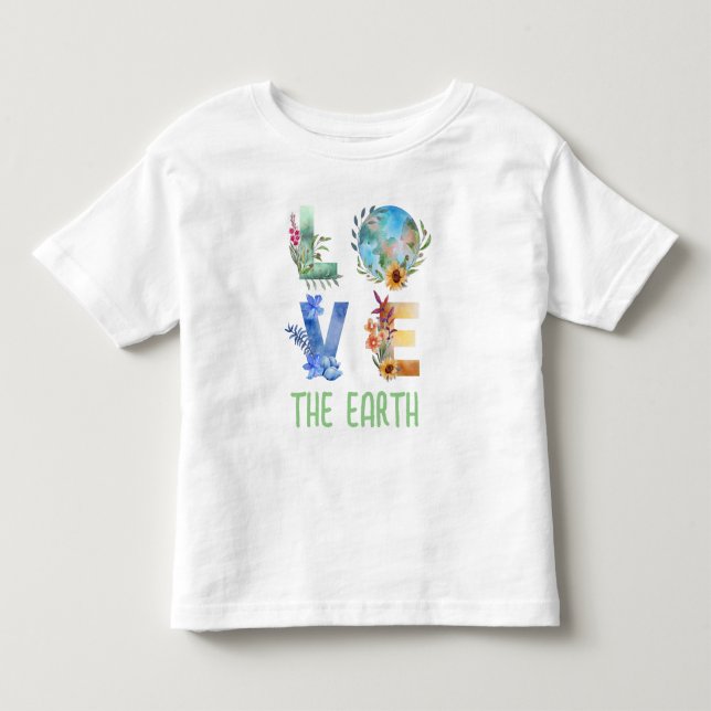 LIEBE DER ERDE KLEINKIND T-SHIRT (Vorderseite)