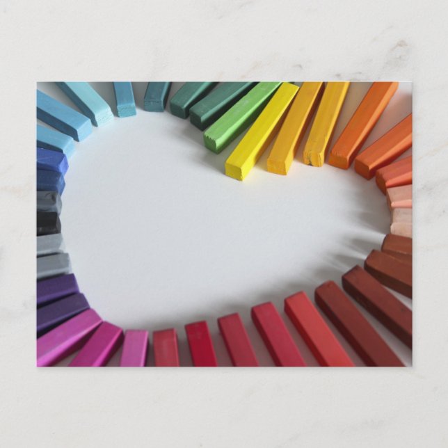 Liebe der Farbe Postkarte (Vorderseite)