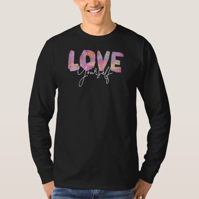 Liebe der Farbe selbst Positive Botschaft der Selb T-Shirt (Vorderseite)