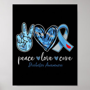 Liebe der Frauen Heilung des grauen blauen Diabete Poster
