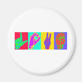 Liebe der Gebärdensprache Magnet