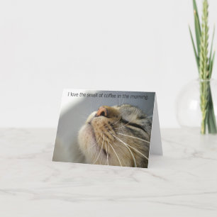 Liebe der Geruch des Kaffees in den Karte