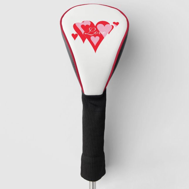 Liebe der Hearts Golf Driver Covers von Janz Golf Headcover (Vorderseite)