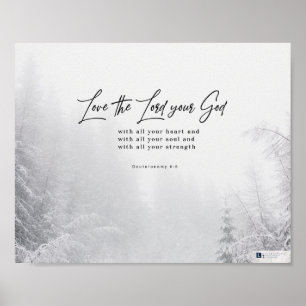 Liebe Der Herr, dein Gott (Deuteronomie 6:5) Poster