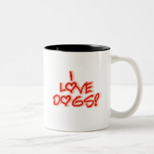 Liebe der Herz-I verfolgt T-Shirts und Geschenke Zweifarbige Tasse