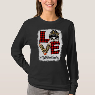 Liebe der Hochschule, Messy Bun Leopard Back T-Shirt