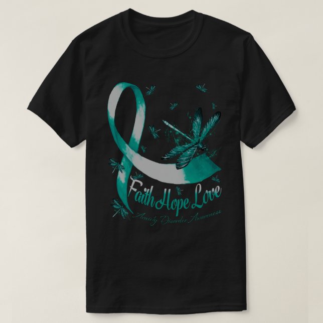 Liebe der Hoffnung Angst Unruhe Bewusstsein Dragon T-Shirt (Design vorne)