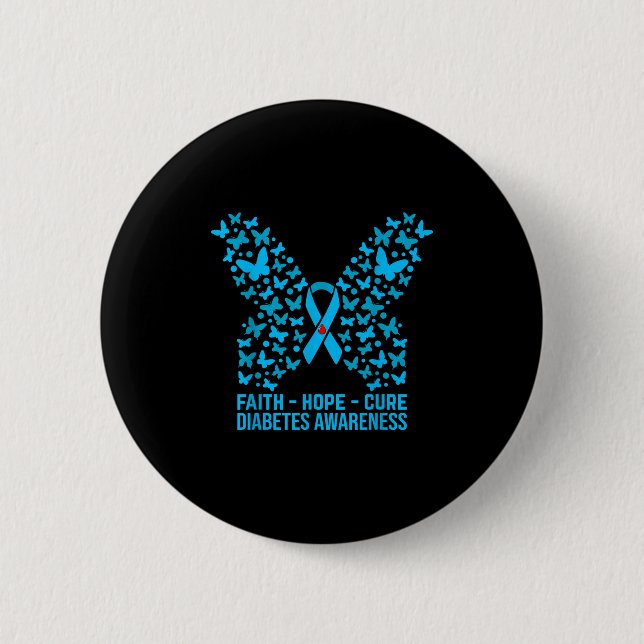 Liebe der Hoffnung Diabetes Button (Vorderseite)