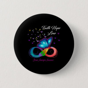 Liebe der Hoffnung Hirnaneurysma Bewusstsein Button