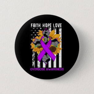 Liebe der Hoffnung Kreuz und Fahne Überdosierung B Button