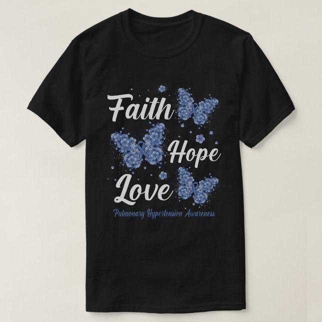 Liebe der Hoffnung Lungenblutung Bewusstsein B T-Shirt (Design vorne)