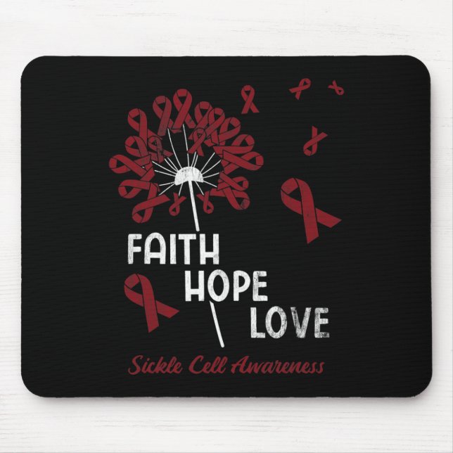 Liebe der Hoffnung Sichelzellanämie 1 Mousepad (Vorne)