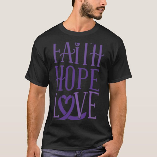 Liebe der Hoffnung - Unterstützung des Bewusstsein T-Shirt (Vorderseite)