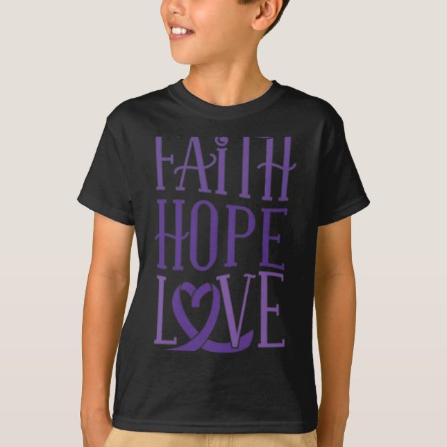 Liebe der Hoffnung - Unterstützung des Bewusstsein T-Shirt (Vorderseite)