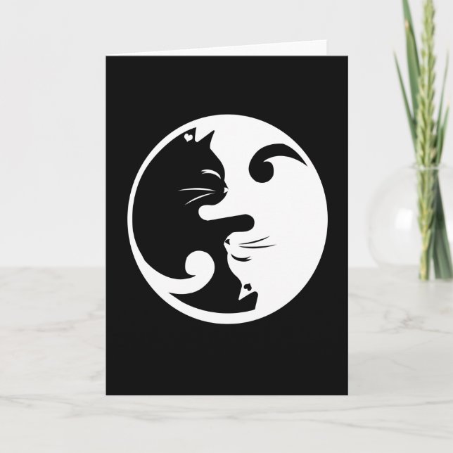 Liebe der Katze Karte (Vorderseite)