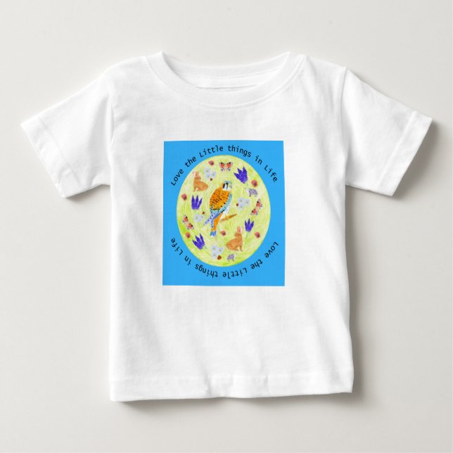 Liebe der kleinen Dinge im Leben x2 Baby T-shirt (Vorderseite)