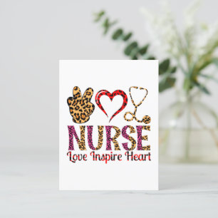 Liebe der Krankenschwester Inspirier Herz - Motivi Postkarte