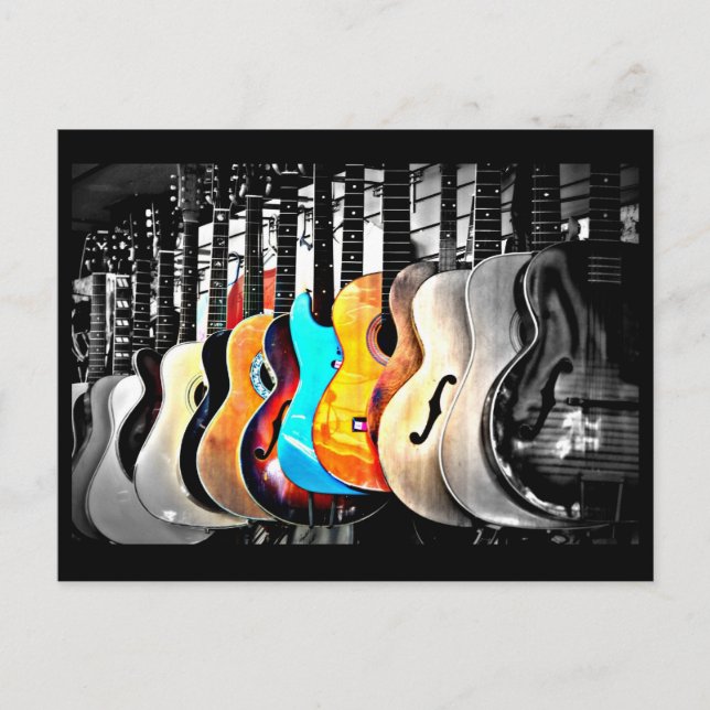 Liebe der Kunstgitarren 2 Postkarte (Vorderseite)