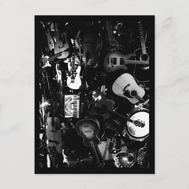 Liebe der Kunstgitarren Postkarte (Vorderseite)