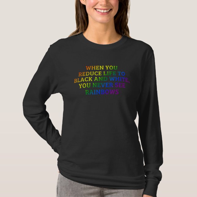 Liebe der LGBit Pride-Regenbogenflagge T-Shirt (Vorderseite)