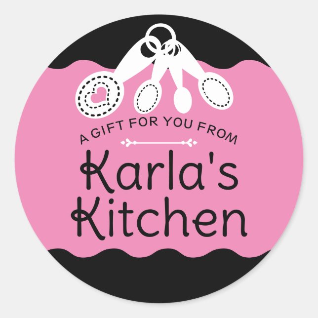 Liebe der Löffel aus meinem Geschenksticker Runder Aufkleber (Vorderseite)