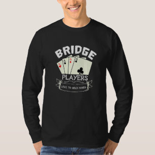 Liebe der lustigen Bridge-Spieler, Handkartenspiel T-Shirt