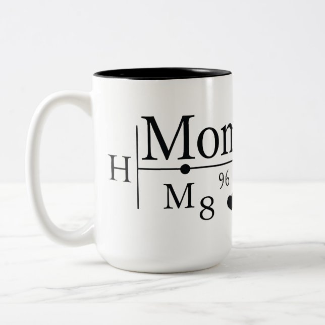 Liebe der Mama Formel 02 Zweifarbige Tasse (Links)