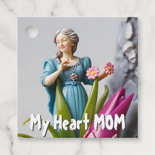 Liebe der Mama - Liebesmarken Geschenkanhänger (Vorderseite)