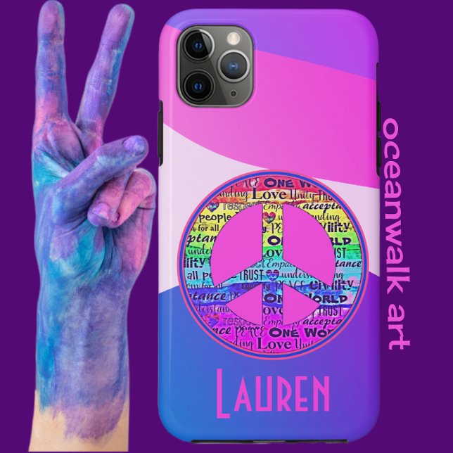 Liebe der Modernen Kunst und Zeichen des Friedens Case-Mate iPhone Hülle (Von Creator hochgeladen)