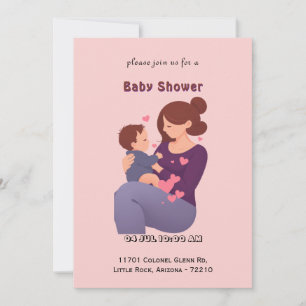 Liebe der Mutter mit Babyduschkarte Einladung