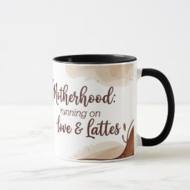 Liebe der Mutterschaft & Lattes Kaffeezubereitung Tasse