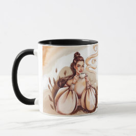 Liebe der Mutterschaft & Lattes Kaffeezubereitung  Tasse