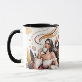 Liebe der Mutterschaft & Lattes Kaffeezubereitung  Tasse