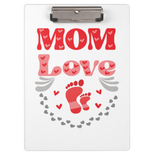 Liebe der niedlichen Mama Klemmbrett