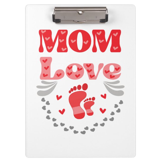 Liebe der niedlichen Mama Klemmbrett (Vorderseite)