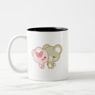 Liebe der niedlichen Zuckerkuchen Zweifarbige Tasse