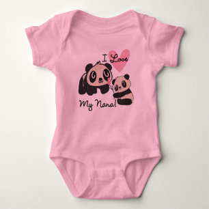 Liebe der Panda-I meine Nana Baby Strampler
