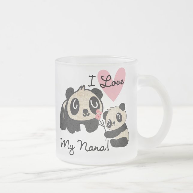 Liebe der Panda-I meine Nana Mattglastasse (Rechts)