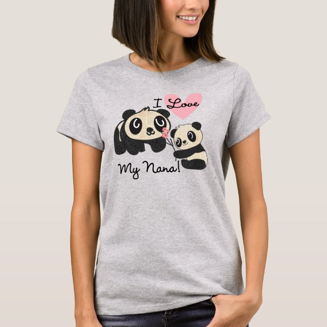 Liebe der Panda-I meine Nana T-Shirt (Vorderseite)
